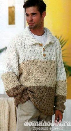 воротник поло фото вязание, схема вязания свитера поло для девочки